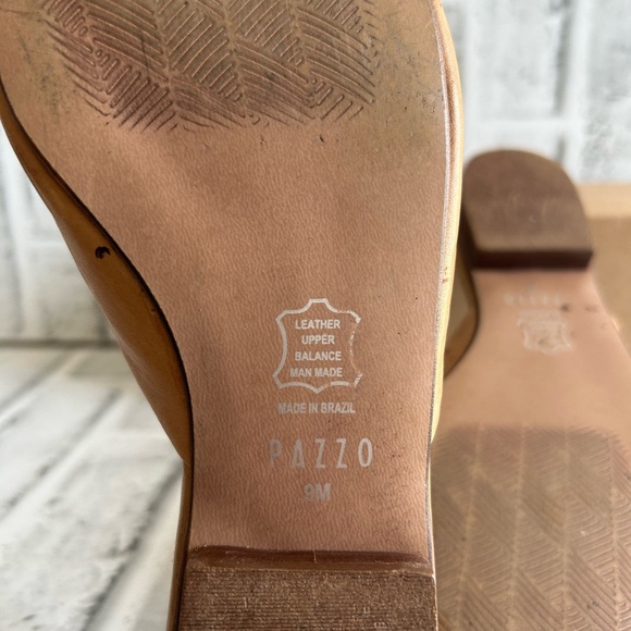 Pazzo Leather Embroidered Flats size 9M - Picture 9 of 9